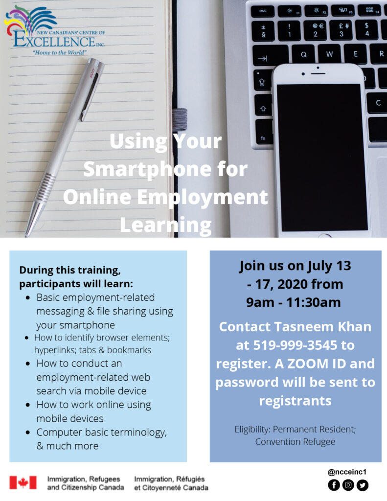 Using Smartphones for Online Employment Learning
