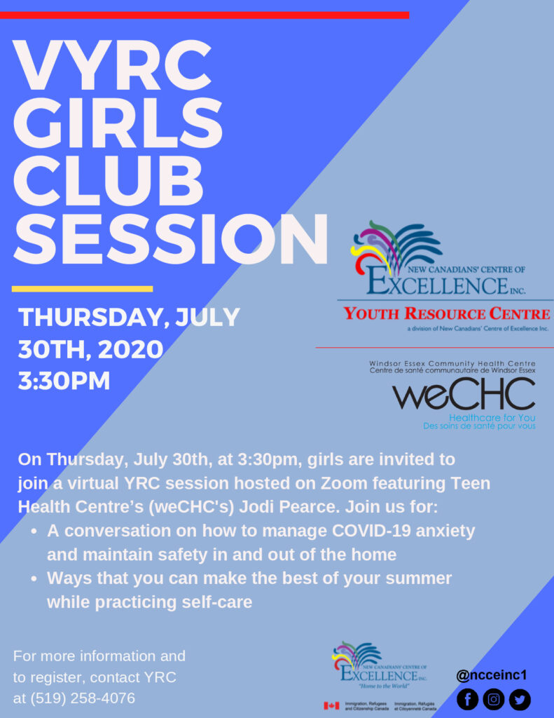 VYRC Girls Club Session with Jodi Pearce