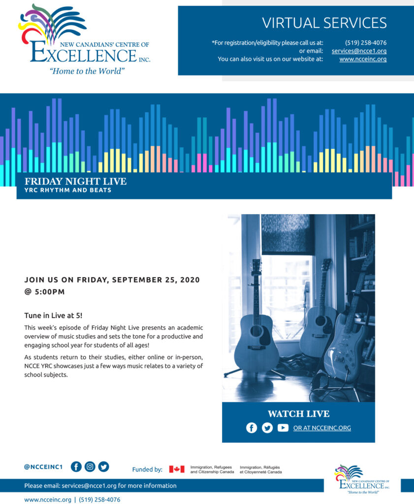 NCCE Friday Night Live September 2020