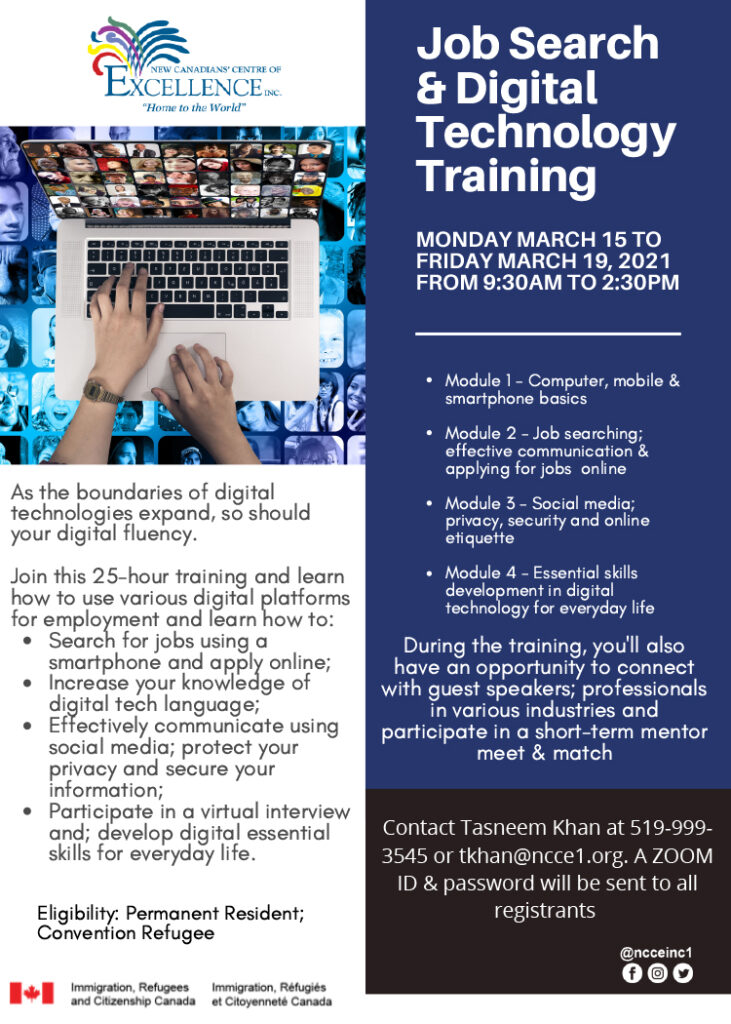 Job Search & Digital Technology Training