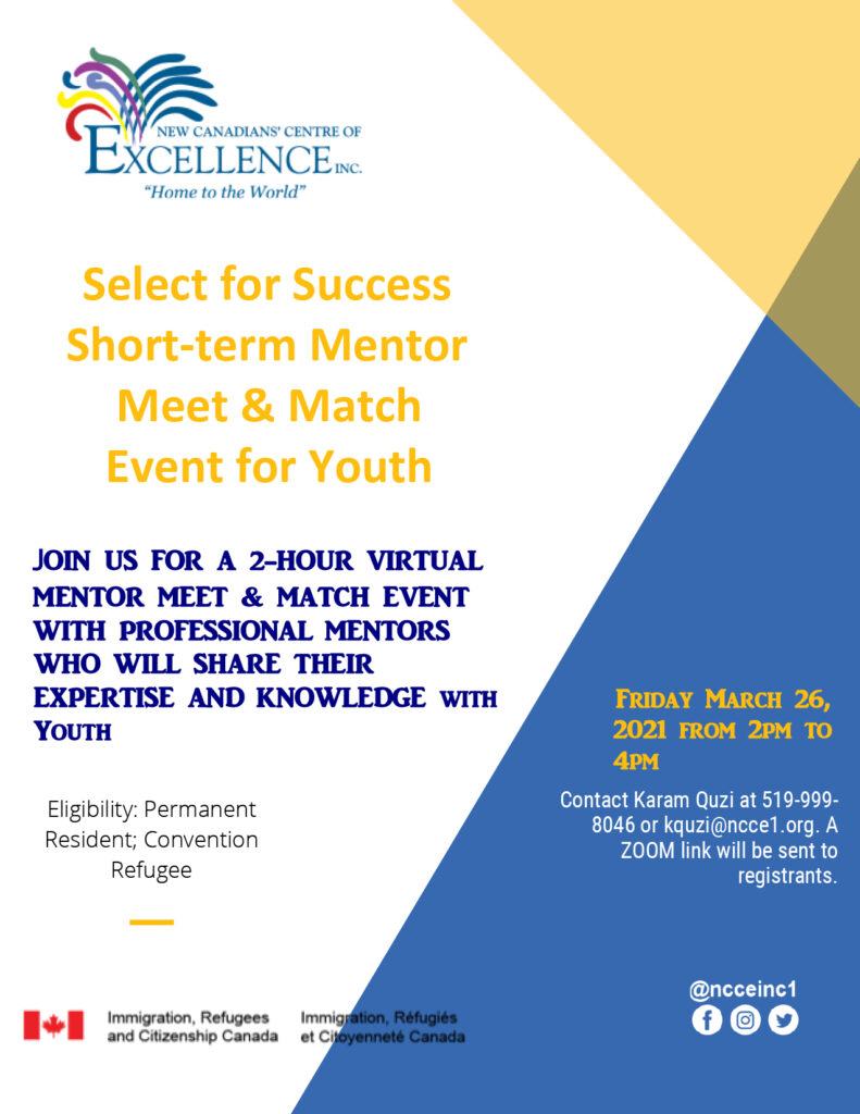 Short Term Mentor Match Event