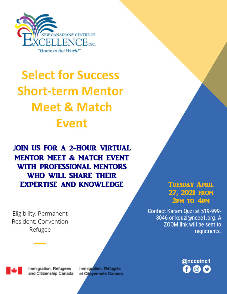 short term mentor match