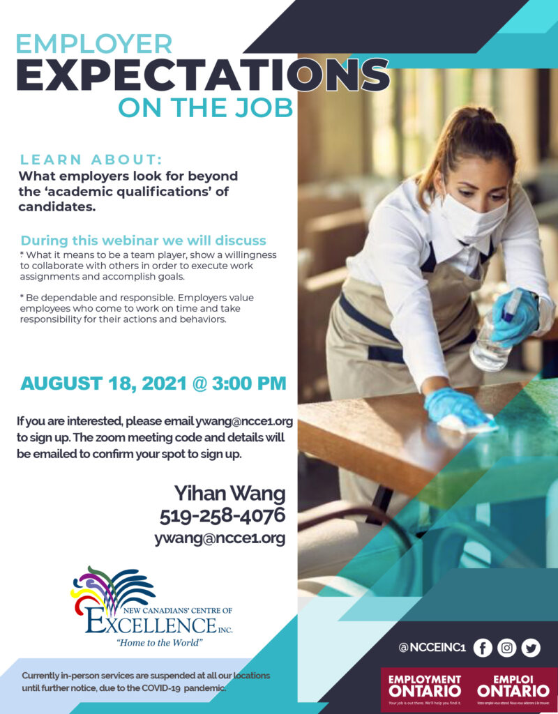 Employer's Expectations Webinar
