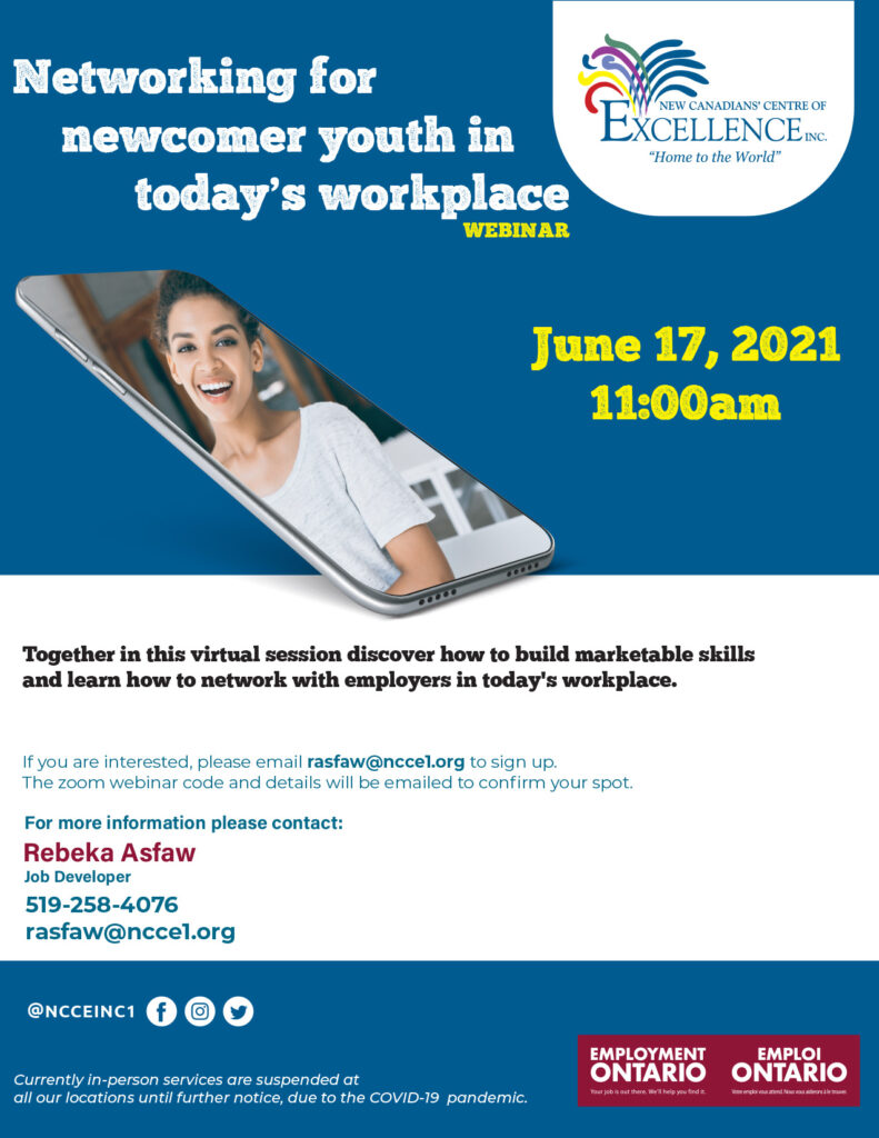 Networking for Newcomer Youth in Today's Workplace