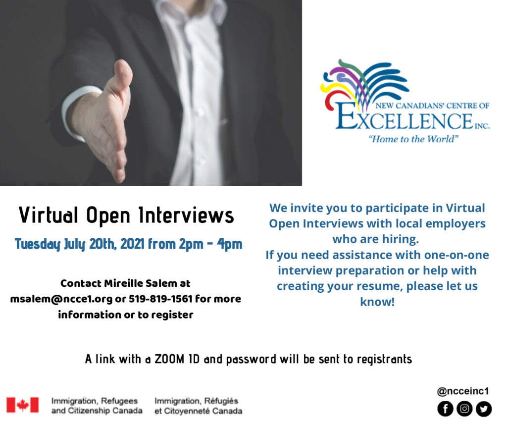 Virtual Open Interviews