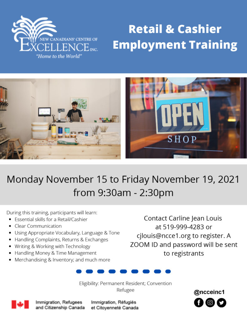 Retail & Cashier Employment Training