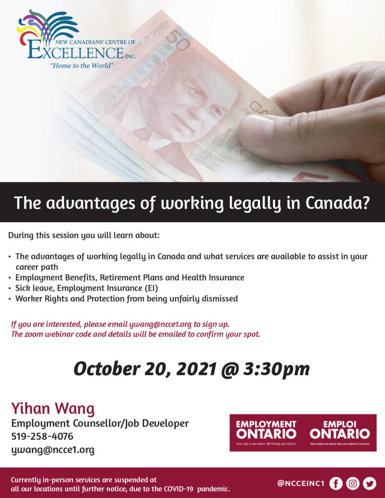 Working legally in Canada
