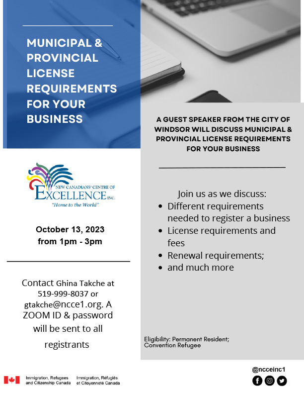 MUNICIPAL & PROVINCIAL LICENSE REQUIREMENTS FOR YOUR BUSINESS