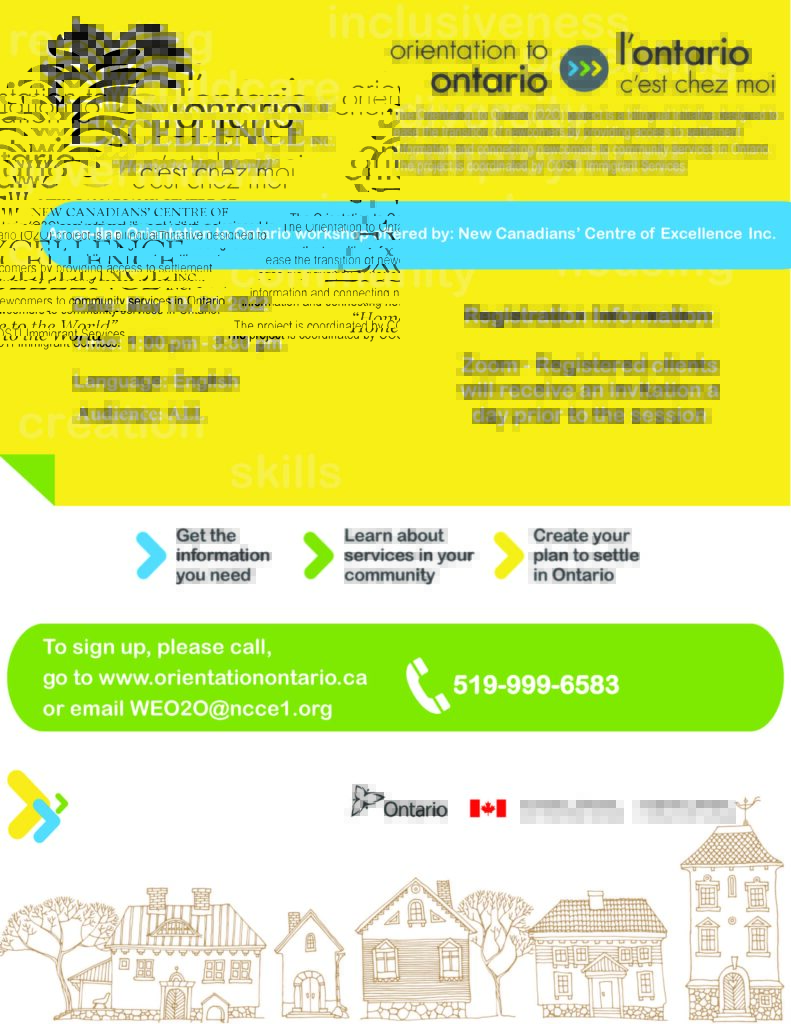 Orientation to Ontario Flyer