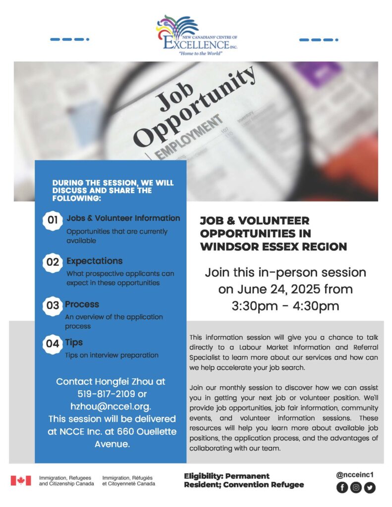 Job & volunteer opportunities