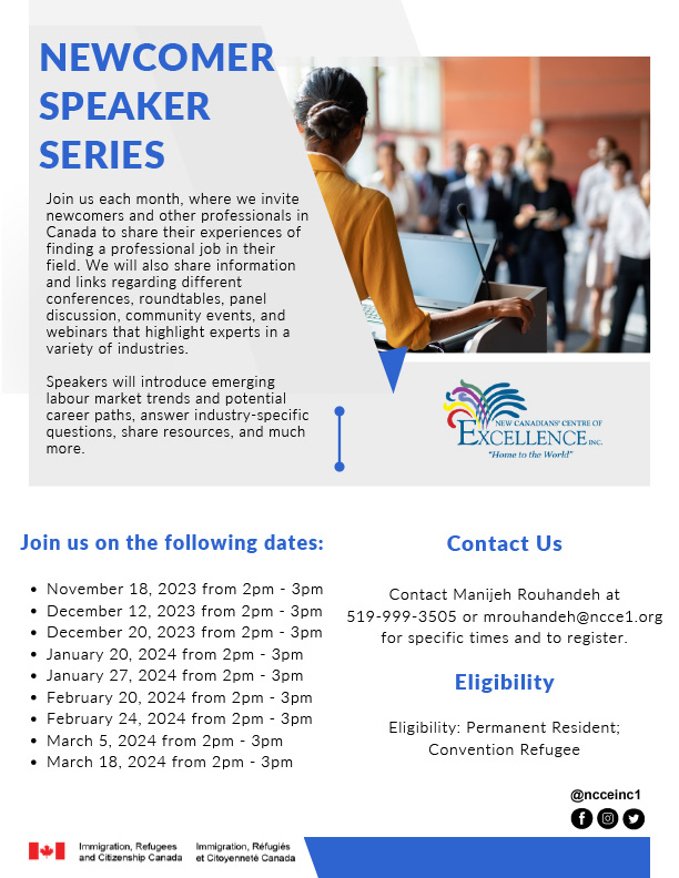 Newcomer Speaker Series