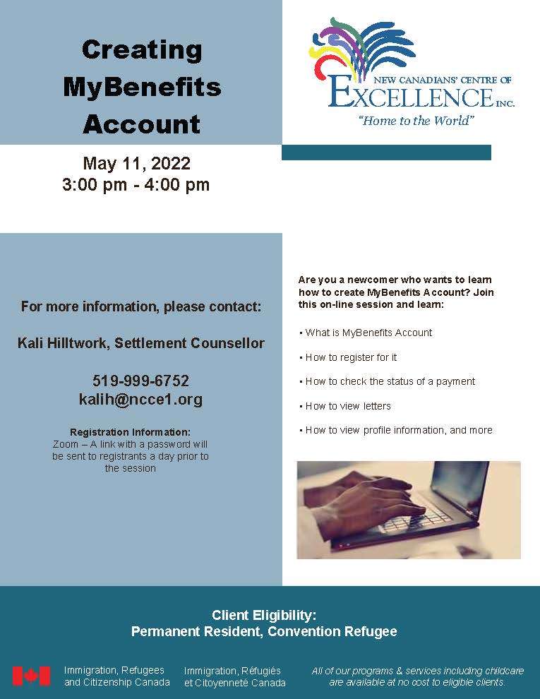 Creating MyBenefits Account Flyer