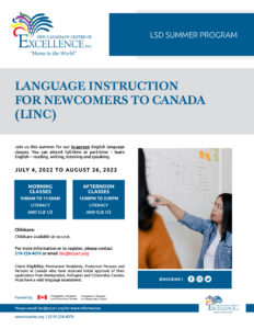 Language Instruction For Newcomers To Canada (LINC) - (Morning)