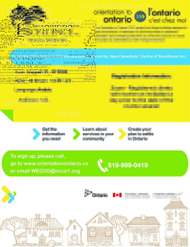 Orientation to Ontario 
