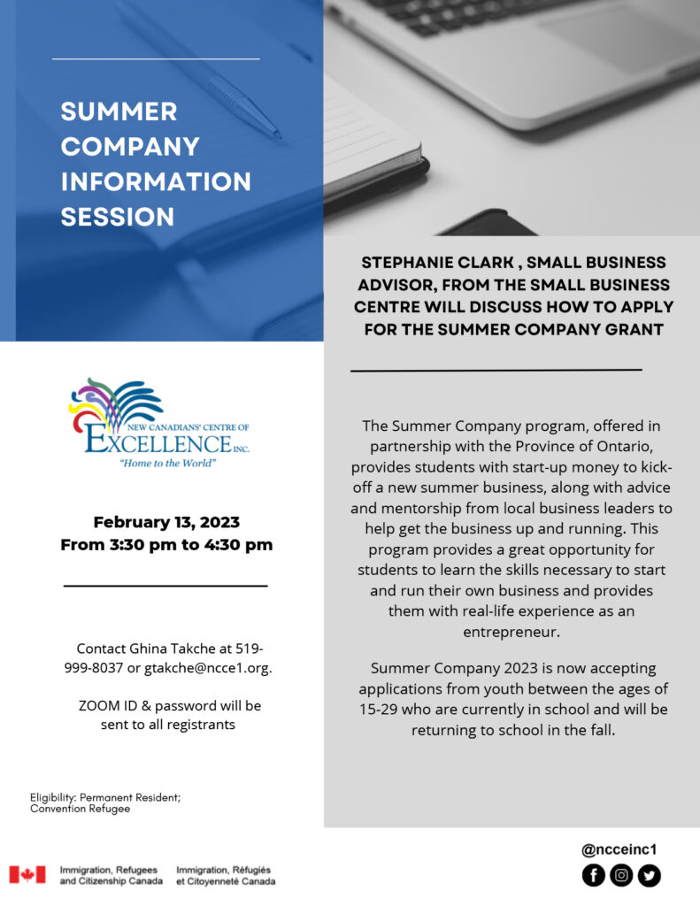 Summer Company Information Session