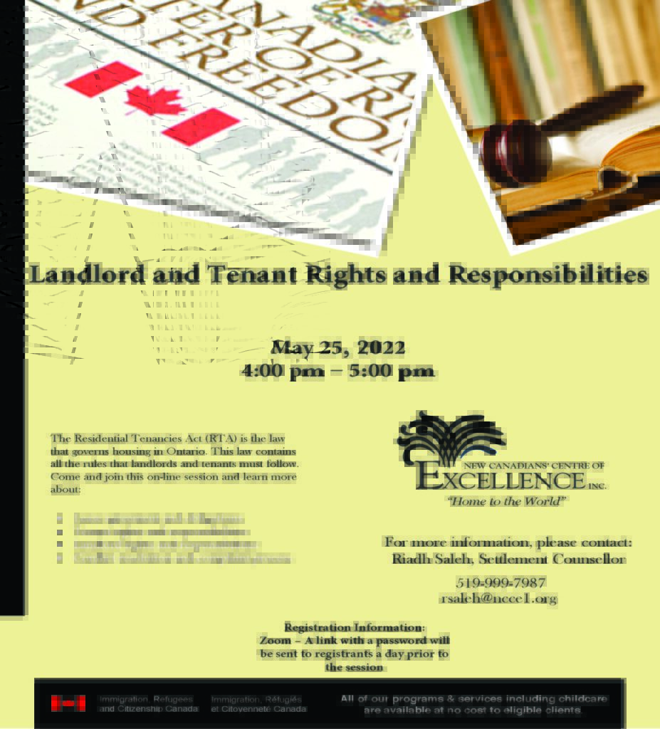 Landlord and Tenants Rights and Responsibilities Flyer