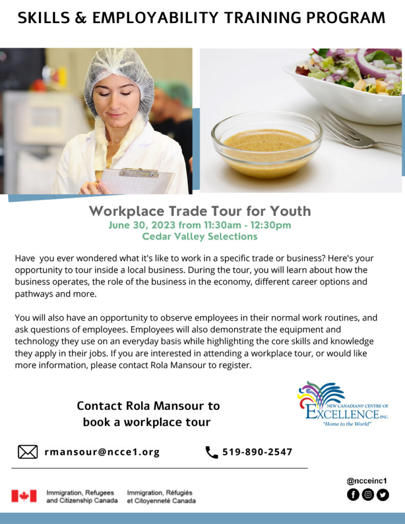 Workplace Trade Tour for Youth