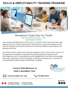 Workplace Trade Tour for Youth - Leamington