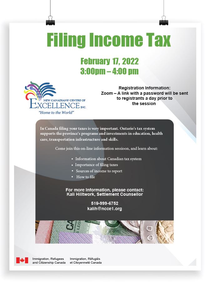 Filing Income Tax flyer