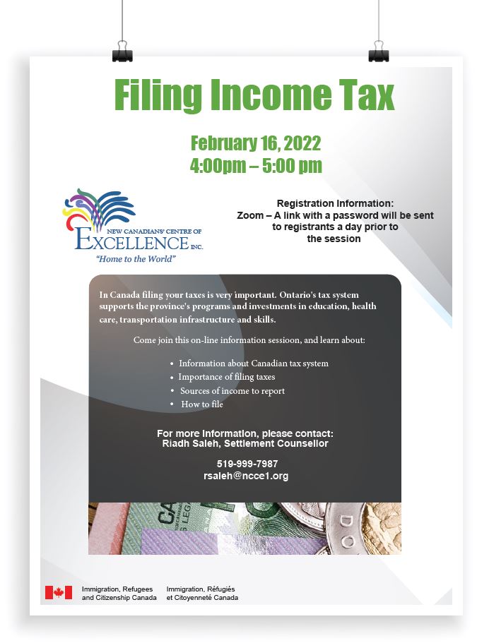 Filing Income Tax Flyer